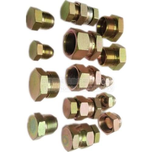 Excavator 60 68 75 135 140 152 155 breaker tubing plug Elbow plug Bulkhead Breaker head accessories Anti-leakage cover 4 6 minut