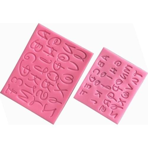 Letter size mold, Sugarcraft soft candy mold, cake decoration tools, chocolate fondant decoration accessories, kitchen tools