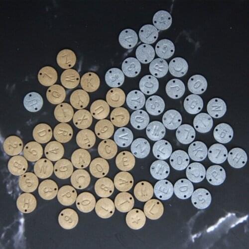 Initial Letter Number Round Discs Resin Mold Alphabet Bead Mold Jewelry Making