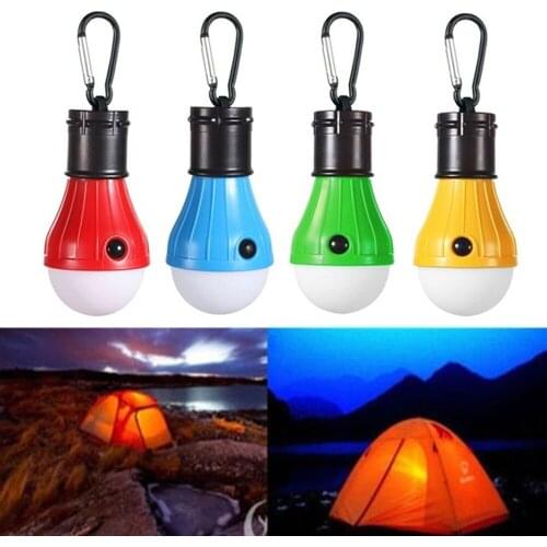 Camping Lamp LED with Carabiner Lantern Portable Tent Lamp Light bulb Set Camping Lamps Light for Fishing Garage Emergency