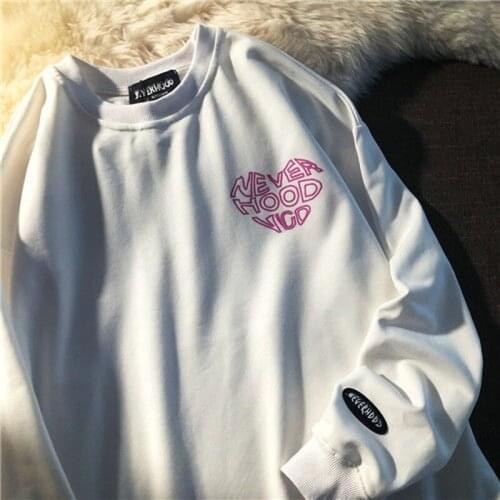 2021 New Spring Summer Round Neck Long sleeve Tops Men and Women Casual Couples Oversized Streetwear Women Tshirts Tops