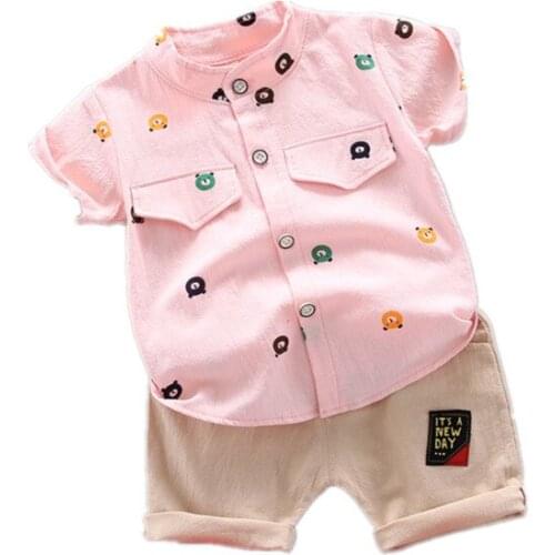 New Summer Children Cotton Out Clothes Baby Boys Cartoon T Shirts Letter Shorts 2Pcs/sets Infant Kids Fashion Toddler Tracksuits