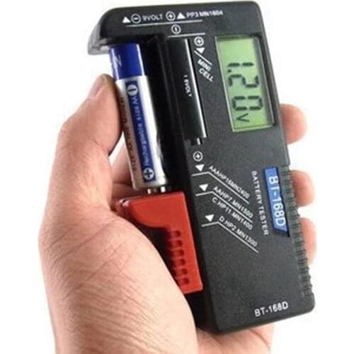 New Universal LCD Digital Battery Tester 1.5v AA /AAA /C/ D 9V Load Tester Button Cell Checker