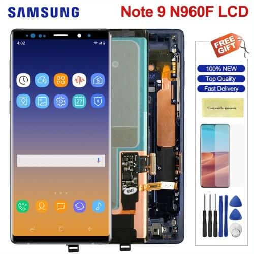 6.67'' Original Lcd For Samsung Galaxy Note9 LCD Display Touch Screen Digitizer With Frame For Samsung Note 9 SM-N960F/DS N960U