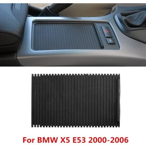 Car Front Center Console Cup Drink Holder Center Console Roller Blind Cover Trim For BMW E53 X5 00-06 51168402941 51168408026