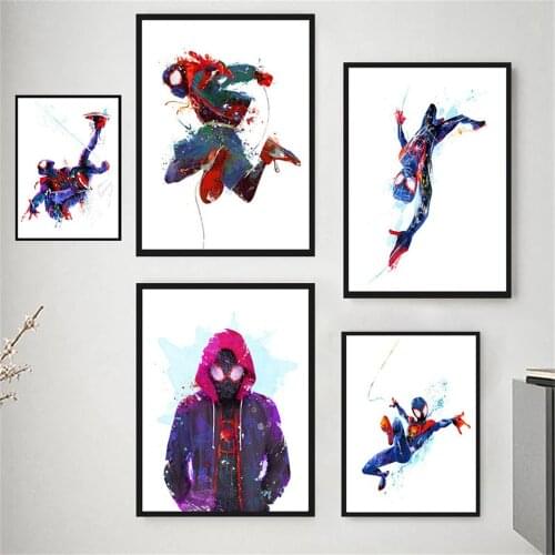Disney Marvel Avengers Superhero Handmade Home Decor Canvas Painting Posters and Print Children Wall Art Living Room Decoration