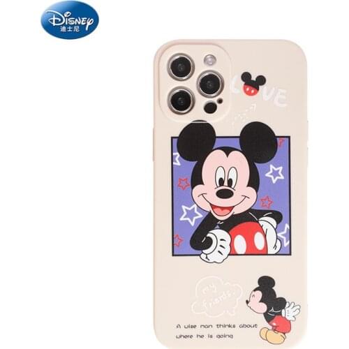 Disney Mickey Mouse Phone Case For iPhone 7/8/ Plus XR XS Max 11 Pro Max 12 promax/12mini Transparent Back Cover zz0624
