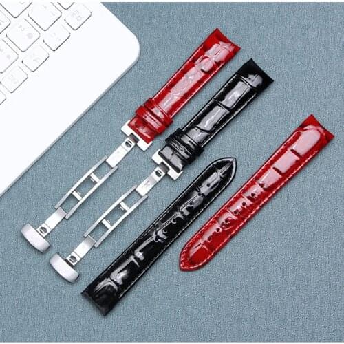 18mm Patent Leather Ladies Watch Strap for Tissot Watch Bands 1853 Woman Bracelets Clock Female Belts for Couturier T035210 207