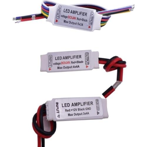 DC5 12V 24V Led Amplifier Controller Signal Repeater Accessory for RGB RGBW RGBCCT RGBWW 5050 2835 Led Strip Light 4 5 6Pin 3X5A