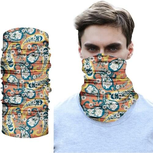 Outdoor Scarf Seamless Tube Bandana Motorcycle Bike Mask Buffe Sports Hunting Kerchief Multi Use Face Shields UV Neck Gaiter