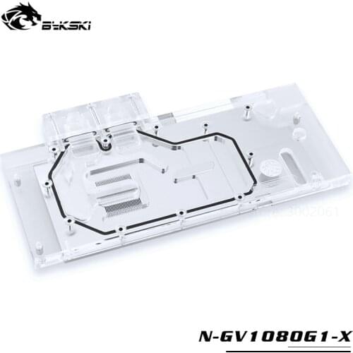 BYKSKI Water Block use for GIGABYTE GTX1080/1070-G1-GAMING rev1.0/GV-N1080WF2 1.0/Full Cover GPU Card Copper Radiator RGB
