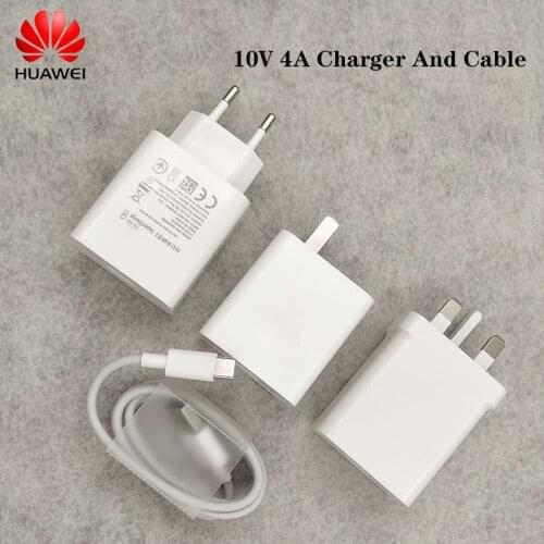 Huawei 10V 4A 40W Supercharger Charger 100CM 5A Fast Charging Cable For Mate 30 20 RS P40 P30 P20 Pro Honor Magic 2 view 20 30