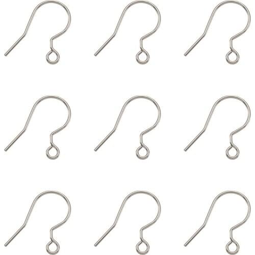 20pcs 18.5x16.5x0.5mm DIY Earring Findings Earrings Clasps Hooks Fit DIY Jewelry Making Accessories Iron Hook Earwire Jewelry F8
