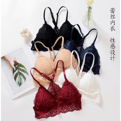 3D Sexy Lingerie Seamless Sport Bra triangle cup Strapless Top Bra Push Up Bralette Brassiere Women Underwear lace girl