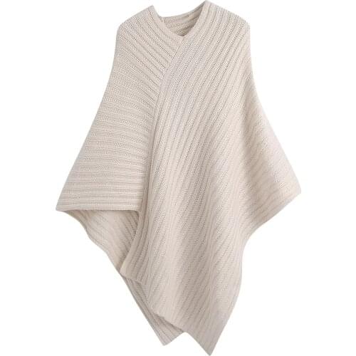 Za New Autumn And Winter Womens V-neck Loose Sweater Pullover Simple Korean Solid Color Asymmetric Shawl Sweater Womens Top