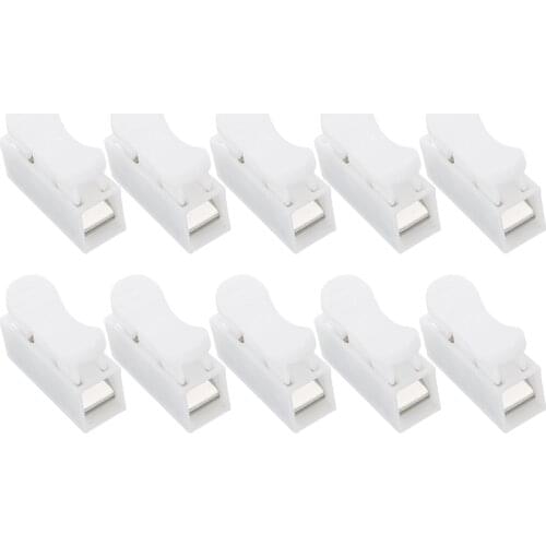 10pcs 3Pin Spring Connector Wire Led Strip With No Welding No Screws Quick Connectors Cable Clamp Terminal Block