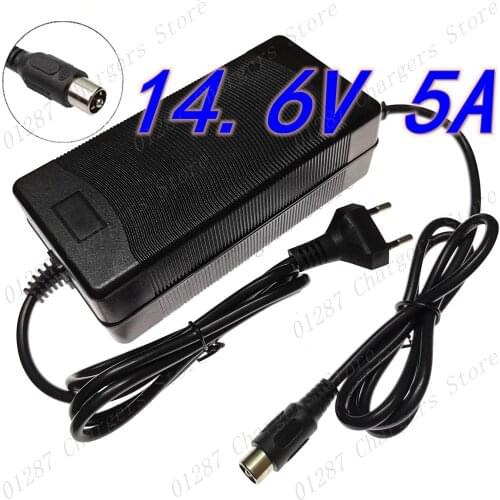 14.4 or 14.6V 5A charger For 4Series 3.2V 4series Lifepo4 battery pack RCA connector good quality