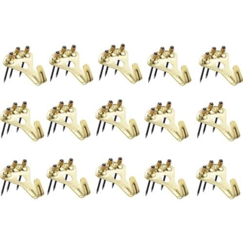 15Pack 100 Lbs Picture Frame Hangers Hooks with Nails Picture Hanging Hooks Heavy Mirror Hanging Kit