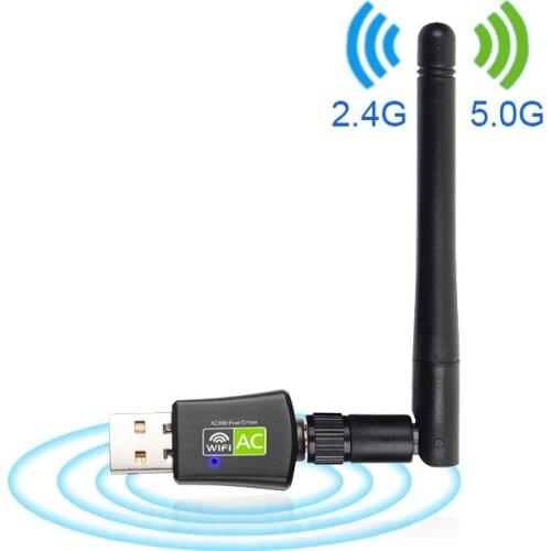 2.4g/5g Dual-band Network Card AC600M Wireless Network Card Driver-free Usb Wifi Receiver Antenna Wireless Network