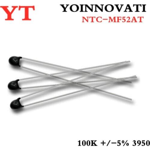 20pcs/pcs 100K Thermistor Resistor NTC-MF52AT 100K +/-5% 3950