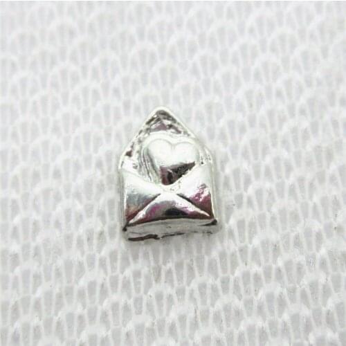 20pcs/lot Love envelope charms floating charms living glass memorty floating lockets pendants diy jewelry