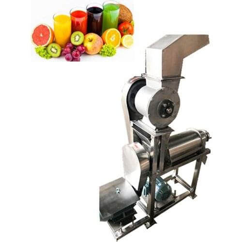 2021 Industrial Small Orange Lemon Tomato Fruit Making Extracting Spiral Juicer Juice Production Machine FREE CRF BY SEA