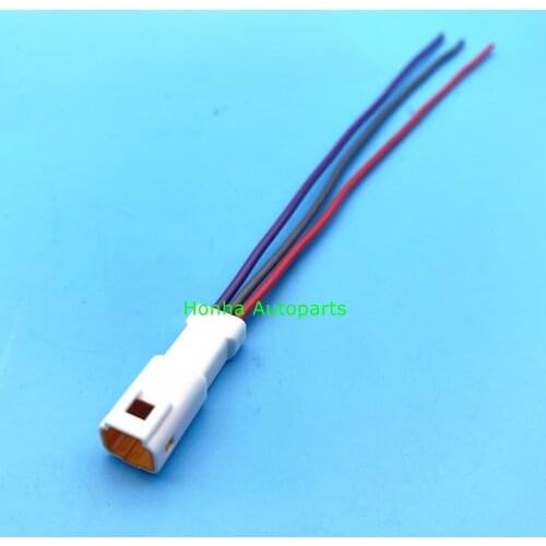 Free shipping 20/50/100pcs JST JWPF type Automotive Waterproof Cable Connector 3 pin Male Butt Plug JST-03T-JWPF-VSLE