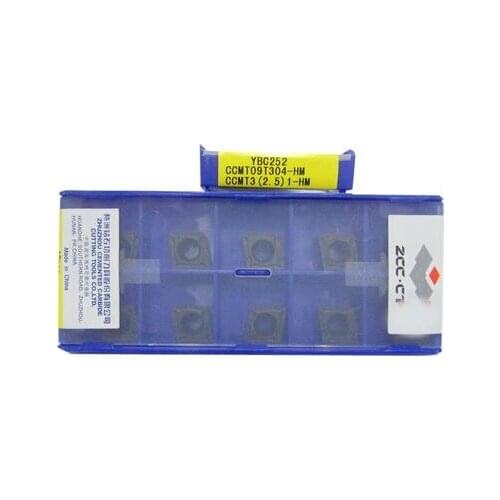 Free shopping! CCMT09T304 HM YBC252 Lathe Cutting Tools CNC blade alloy carbide cutting tool carbide inserts