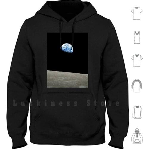 Pale Blue Dot hoodies Earth Moon Palebluedot Blue Planet Space Apollo Astronaut Stars Night Nerd