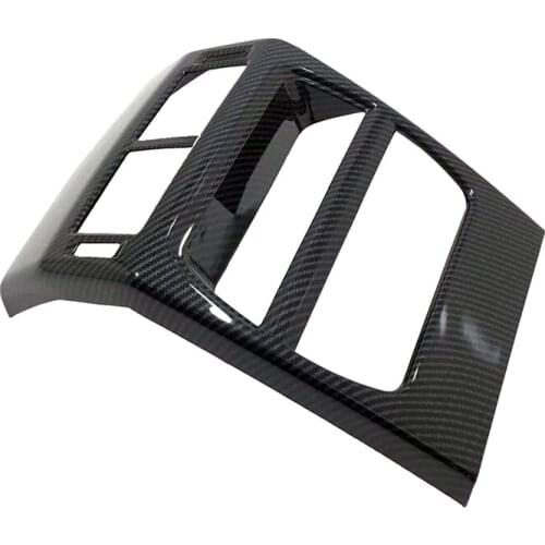 For Jaguar E-Pace 2017 2018 Carbon Fiber Look /Chrome Outlet Armrest Box Cover Frame Trim Auto Interior Styling