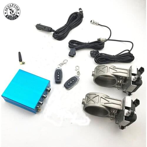 Electric exhaust valve controller kit with two 2.0 "/ 2.5" / 2.5 "/ 2.75" / 3 "adjustable dual return air downspouts