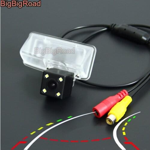 BigBigRoad Car Intelligent Dynamic Trajectory Tracks Rear View Backup Camera For toyota crown 2010 2011 2012 2013 Night Vision