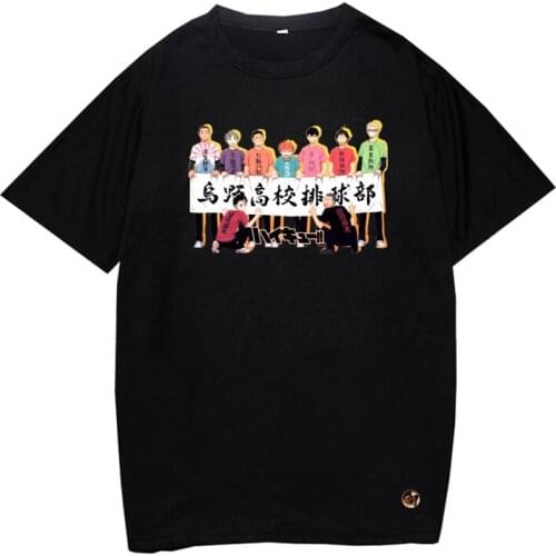 Japanese Anime T-shirt Fashion Haikyuu Sport T Shirt Breathable Streetshirt Tops Casual and Fashion Size XS-4XL