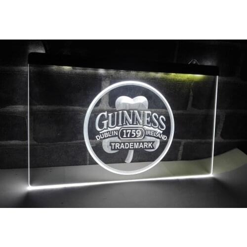 LE111- Guinness Beer Dublin Ireland Bar LED Neon Light Sign home decor crafts