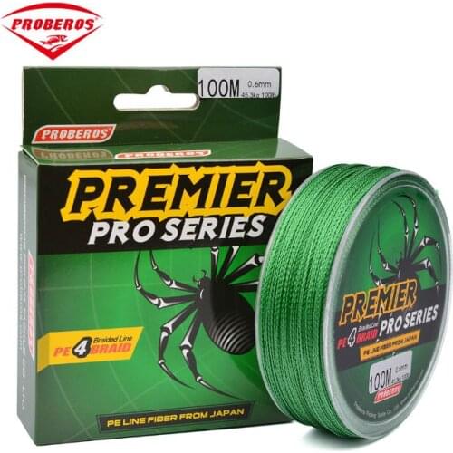 1 Piece 100M Fishing Line 4 Stands Braided fishing line available 6LB-100LB PE Line Fishing String Powerful Casting
