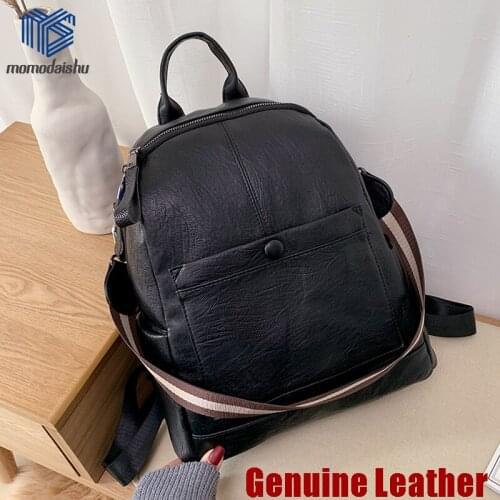 Fashion Designer Luxury Backpack Women High Quality Leather School Bags For Teenager Girls Multifunctional Travel Back Pack