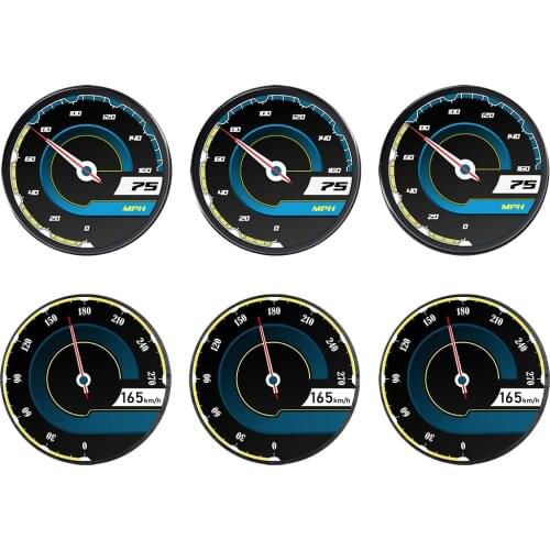 Fashion Dining Table Placemat Coaster Kitchen Accessories Mat Cup Bar Mug 3D Speedometer Printing Drink Pads Custom Mat 6pcs/set