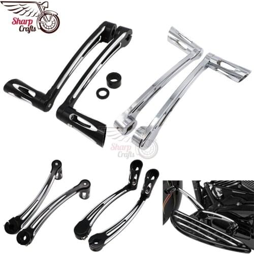 Motorcycle Heel Toe Shift Lever W Shifter Pegs For Harley Softail Fat boy Slim Heritage Springer Classic Rocker Breakout Custom