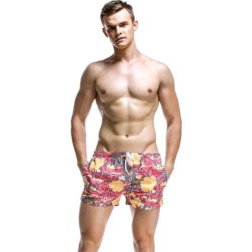 Floral Mens Board Shorts Men Beach Swimsuit Short Male Bermudas Beachwear Bathing Suit Quick Dry Runnig pants Sport GYM clothes