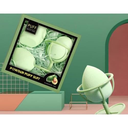 3x Gourd Makeup Sponge Set Blending Liquid Foundation Powder Puff Latex-Free