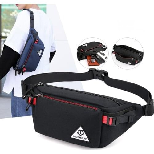 Nylon Waist Bag For Men Brand Design Waist Belt Bag Fanny Pack Male Top Quality Oxford Hip Bum Bags Casual Chest Bags Man Purse