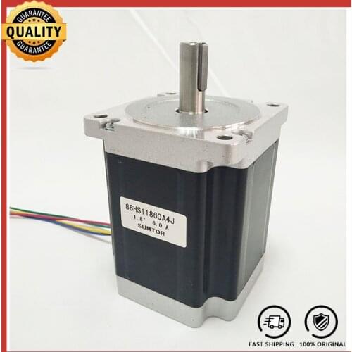 High Torque NEMA 34 Stepper Motor 86mm 8.2N.m Body Length 118mm CNC Stepping Motor CE ROHS