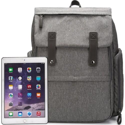 Diaper Bag Backpack Multifunction Travel Back Pack Maternity Baby Changing Bags Large Capacity Waterproof and Stylish Gray Bag