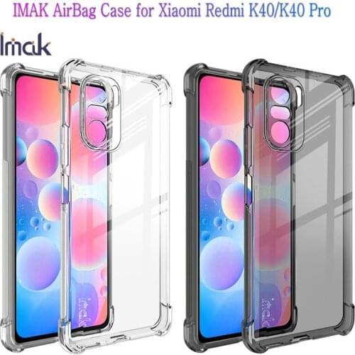 For Xiaomi Redmi K40 6.67INCH Case IMAK Shockproof Airbag Soft TPU Crystal Back Cover for XIAOMI Redmi K40 PRO K 40 Cases Fundas