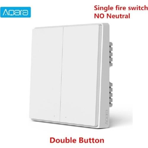 Aqara Smart Switch Zigbee Wireless Light Switch 1 2 Button Key with no Neutral Remote Control work Xiaomi Mijia Mi Home Kit