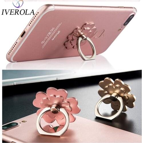 Univerola 360 Degree Adjustable Finger Ring Holder Smartphone Phone Stand Mobile Phone Holder Stand for iPhone for Xiaomi Huawei