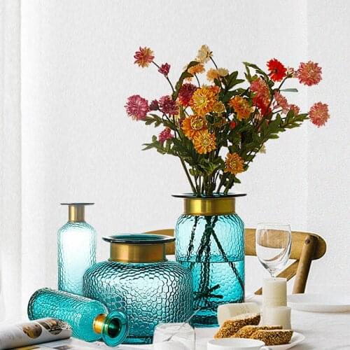 Vase Nordic Home Decor Floreros Decorativos Moderno Glass Decoracao Para Sala вазы для цветов декор Jarrones Cristal Doniczki