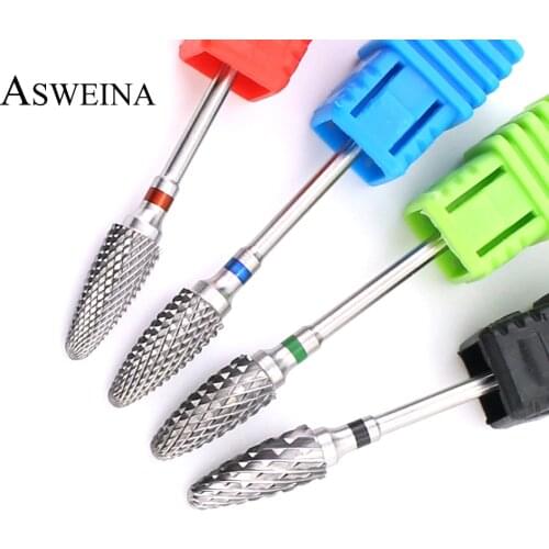 Tungsten Nail Drill Bit Carbide Rotary Files Eletric Milling Cutter Nail Polish Remove Tools Cuticle Clean Manicure Accessories