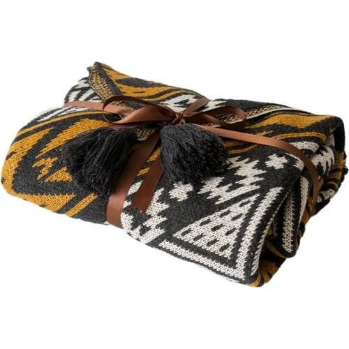 Croker Horse "Midnight Pumpkin Carriage" Halloween Knitted Sofa Cover Blanket Office Nap Bedroom Bed Blanket Warm and Soft