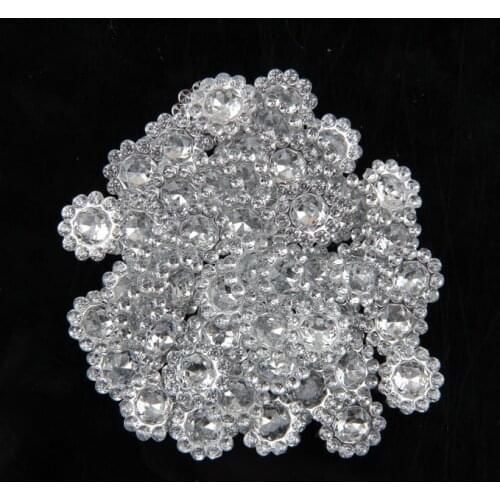 Yundfly 2000pcs/lot 11mm Hotfix Bling Acrylic Pointback Rhinestone Buttons Artificial Plastic Decorative Crystal Strass Beads